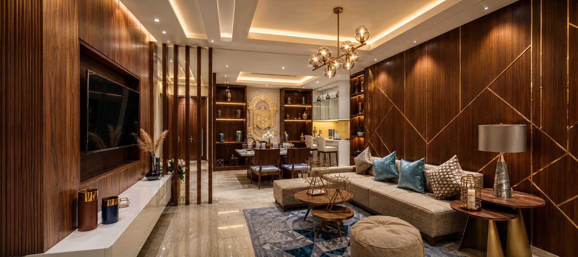Luxury living room by Fullhouzz Interiors